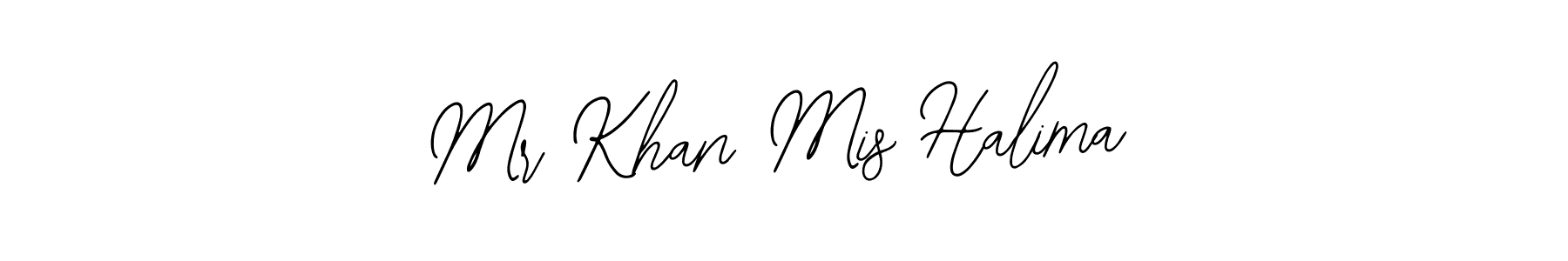 Use a signature maker to create a handwritten signature online. With this signature software, you can design (Bearetta-2O07w) your own signature for name Mr Khan Mis Halima. Mr Khan Mis Halima signature style 12 images and pictures png