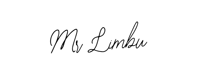 You should practise on your own different ways (Bearetta-2O07w) to write your name (Mr Limbu) in signature. don't let someone else do it for you. Mr Limbu signature style 12 images and pictures png