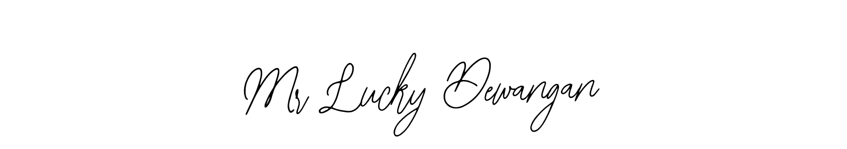 Also we have Mr Lucky Dewangan name is the best signature style. Create professional handwritten signature collection using Bearetta-2O07w autograph style. Mr Lucky Dewangan signature style 12 images and pictures png
