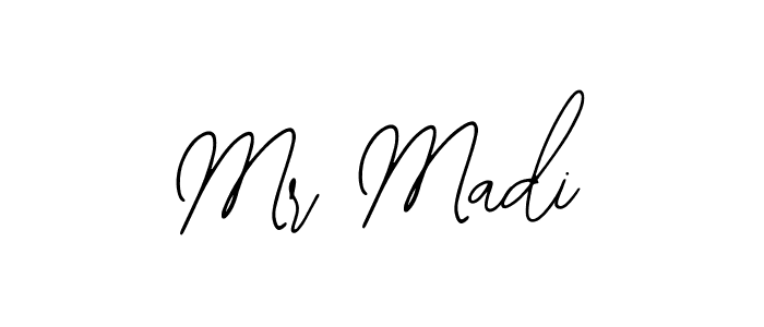 You should practise on your own different ways (Bearetta-2O07w) to write your name (Mr Madi) in signature. don't let someone else do it for you. Mr Madi signature style 12 images and pictures png