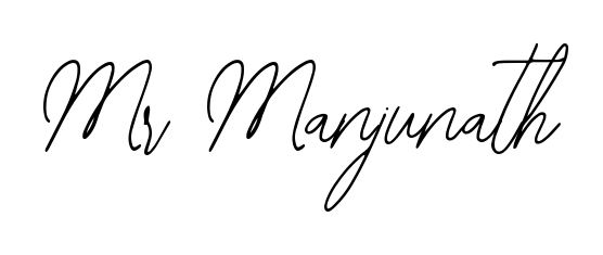 Get an exclusive digital autograph for Mr Manjunath. The Bearetta-2O07w typeface captures the charm of real penmanship on paper. Mr Manjunath signature style 12 images and pictures png