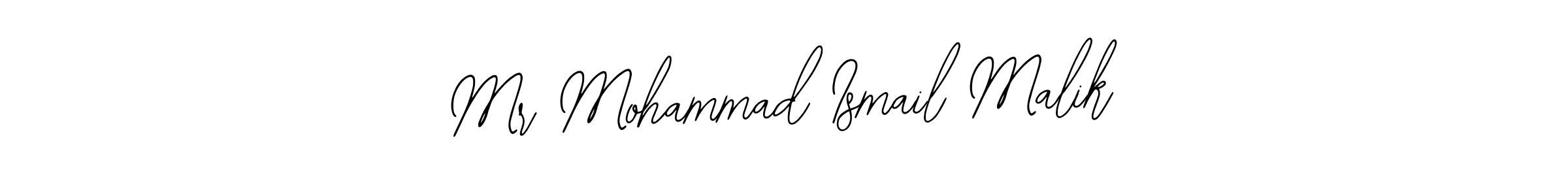 Use a signature maker to create a handwritten signature online. With this signature software, you can design (Bearetta-2O07w) your own signature for name Mr Mohammad Ismail Malik. Mr Mohammad Ismail Malik signature style 12 images and pictures png