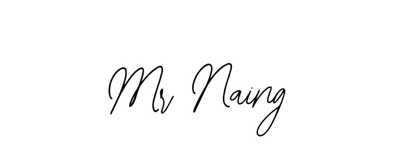 Mr Naing stylish signature style. Best Handwritten Sign (Bearetta-2O07w) for my name. Handwritten Signature Collection Ideas for my name Mr Naing. Mr Naing signature style 12 images and pictures png