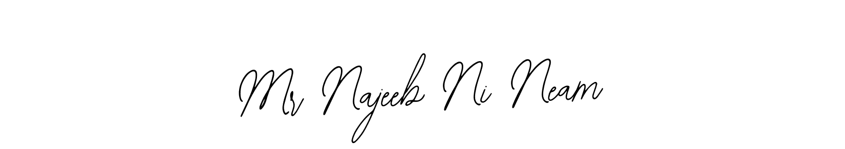 How to Draw Mr Najeeb Ni Neam signature style? Bearetta-2O07w is a latest design signature styles for name Mr Najeeb Ni Neam. Mr Najeeb Ni Neam signature style 12 images and pictures png