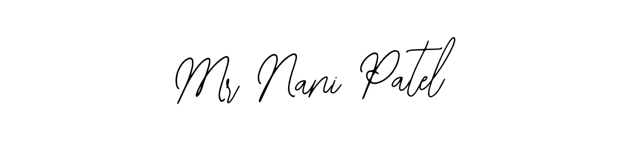 Make a beautiful signature design for name Mr Nani Patel. Use this online signature maker to create a handwritten signature for free. Mr Nani Patel signature style 12 images and pictures png