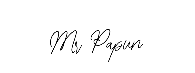 The best way (Bearetta-2O07w) to make a short signature is to pick only two or three words in your name. The name Mr Papun include a total of six letters. For converting this name. Mr Papun signature style 12 images and pictures png