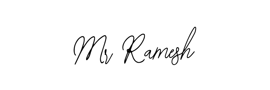 Use a signature maker to create a handwritten signature online. With this signature software, you can design (Bearetta-2O07w) your own signature for name Mr Ramesh. Mr Ramesh signature style 12 images and pictures png