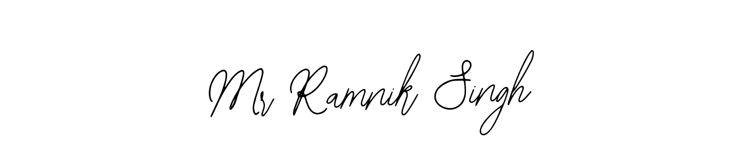 Use a signature maker to create a handwritten signature online. With this signature software, you can design (Bearetta-2O07w) your own signature for name Mr Ramnik Singh. Mr Ramnik Singh signature style 12 images and pictures png