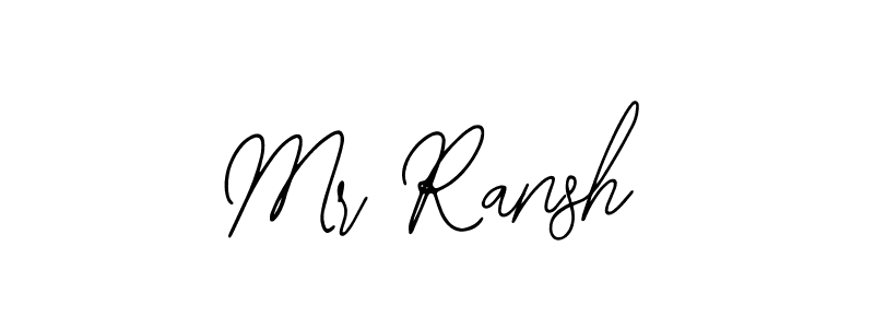 Design your own signature with our free online signature maker. With this signature software, you can create a handwritten (Bearetta-2O07w) signature for name Mr Ransh. Mr Ransh signature style 12 images and pictures png