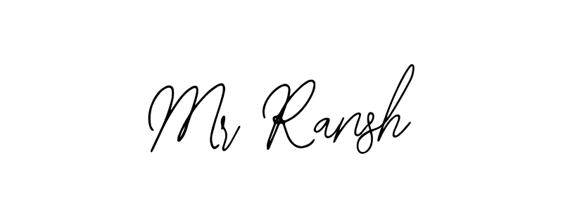 Design your own signature with our free online signature maker. With this signature software, you can create a handwritten (Bearetta-2O07w) signature for name Mr Ransh. Mr Ransh signature style 12 images and pictures png