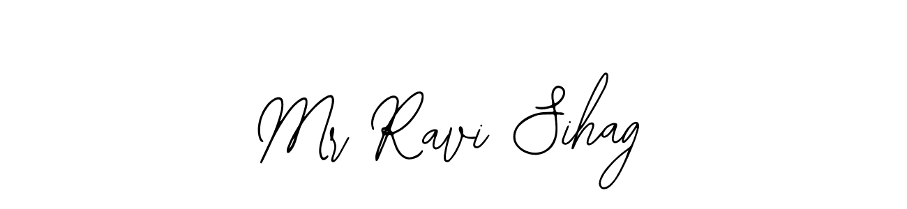 The best way (Bearetta-2O07w) to make a short signature is to pick only two or three words in your name. The name Mr Ravi Sihag include a total of six letters. For converting this name. Mr Ravi Sihag signature style 12 images and pictures png