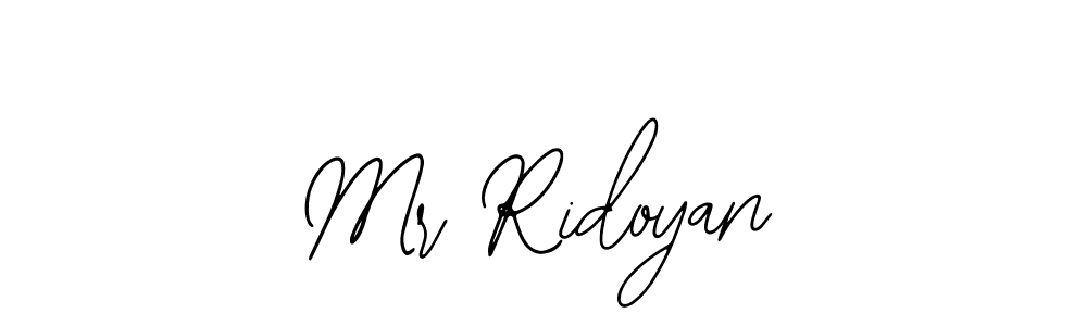Check out images of Autograph of Mr Ridoyan name. Actor Mr Ridoyan Signature Style. Bearetta-2O07w is a professional sign style online. Mr Ridoyan signature style 12 images and pictures png