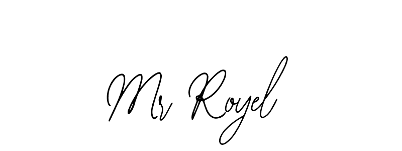 The best way (Bearetta-2O07w) to make a short signature is to pick only two or three words in your name. The name Mr Royel include a total of six letters. For converting this name. Mr Royel signature style 12 images and pictures png