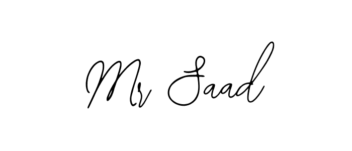 How to make Mr Saad signature? Bearetta-2O07w is a professional autograph style. Create handwritten signature for Mr Saad name. Mr Saad signature style 12 images and pictures png