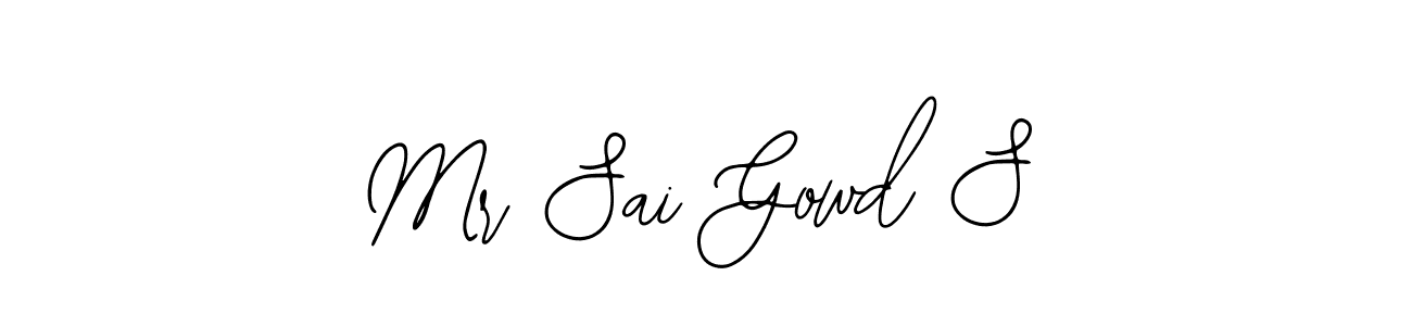 Mr Sai Gowd S stylish signature style. Best Handwritten Sign (Bearetta-2O07w) for my name. Handwritten Signature Collection Ideas for my name Mr Sai Gowd S. Mr Sai Gowd S signature style 12 images and pictures png