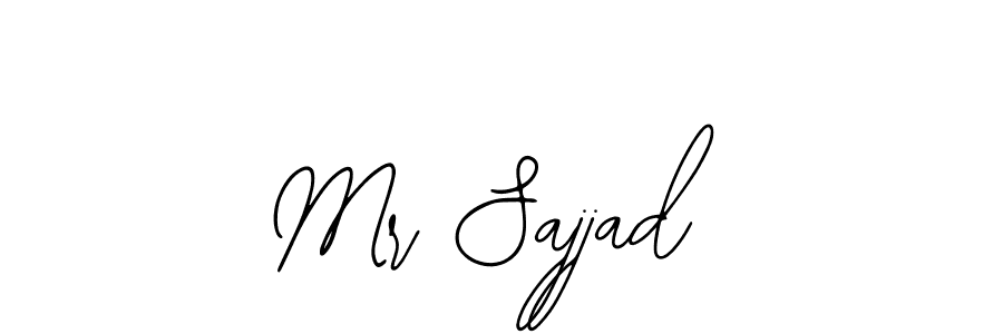 Similarly Bearetta-2O07w is the best handwritten signature design. Signature creator online .You can use it as an online autograph creator for name Mr Sajjad. Mr Sajjad signature style 12 images and pictures png