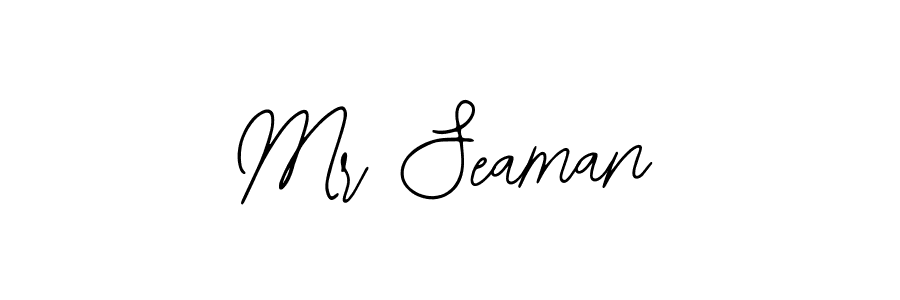 Mr Seaman stylish signature style. Best Handwritten Sign (Bearetta-2O07w) for my name. Handwritten Signature Collection Ideas for my name Mr Seaman. Mr Seaman signature style 12 images and pictures png