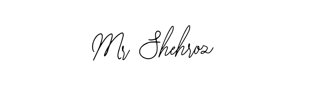 Also You can easily find your signature by using the search form. We will create Mr Shehroz  name handwritten signature images for you free of cost using Bearetta-2O07w sign style. Mr Shehroz  signature style 12 images and pictures png