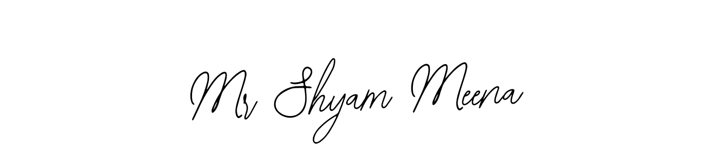 Similarly Bearetta-2O07w is the best handwritten signature design. Signature creator online .You can use it as an online autograph creator for name Mr Shyam Meena. Mr Shyam Meena signature style 12 images and pictures png