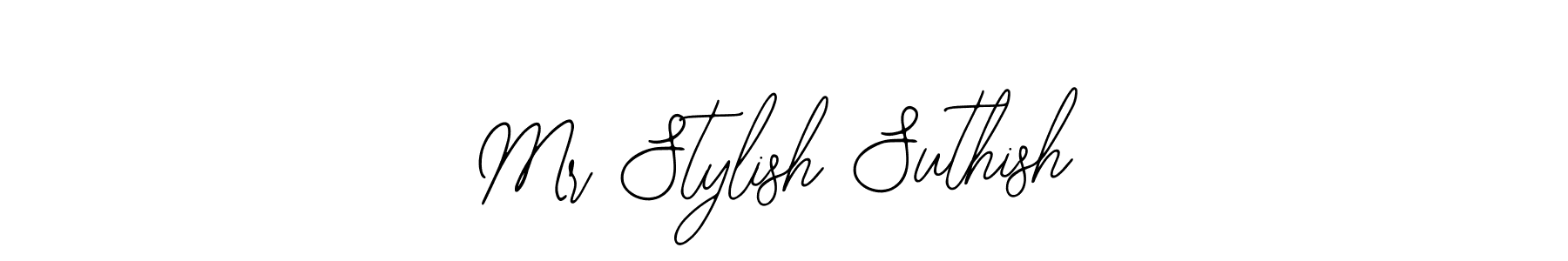 Design your own signature with our free online signature maker. With this signature software, you can create a handwritten (Bearetta-2O07w) signature for name Mr Stylish Suthish. Mr Stylish Suthish signature style 12 images and pictures png