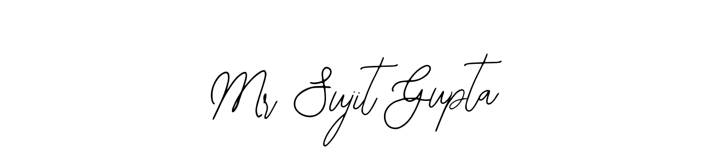 How to make Mr Sujit Gupta name signature. Use Bearetta-2O07w style for creating short signs online. This is the latest handwritten sign. Mr Sujit Gupta signature style 12 images and pictures png