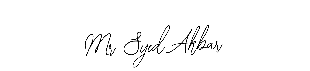 Design your own signature with our free online signature maker. With this signature software, you can create a handwritten (Bearetta-2O07w) signature for name Mr Syed Akbar. Mr Syed Akbar signature style 12 images and pictures png