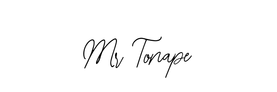 You should practise on your own different ways (Bearetta-2O07w) to write your name (Mr Tonape) in signature. don't let someone else do it for you. Mr Tonape signature style 12 images and pictures png