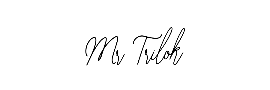 Also You can easily find your signature by using the search form. We will create Mr Trilok name handwritten signature images for you free of cost using Bearetta-2O07w sign style. Mr Trilok signature style 12 images and pictures png