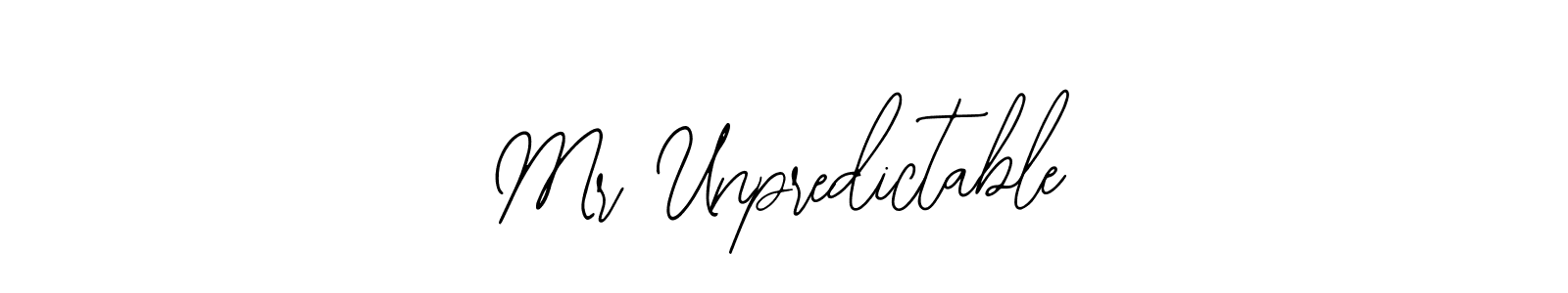 Make a beautiful signature design for name Mr Unpredictable. With this signature (Bearetta-2O07w) style, you can create a handwritten signature for free. Mr Unpredictable signature style 12 images and pictures png