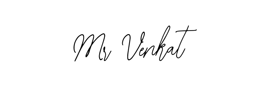 Use a signature maker to create a handwritten signature online. With this signature software, you can design (Bearetta-2O07w) your own signature for name Mr Venkat. Mr Venkat signature style 12 images and pictures png