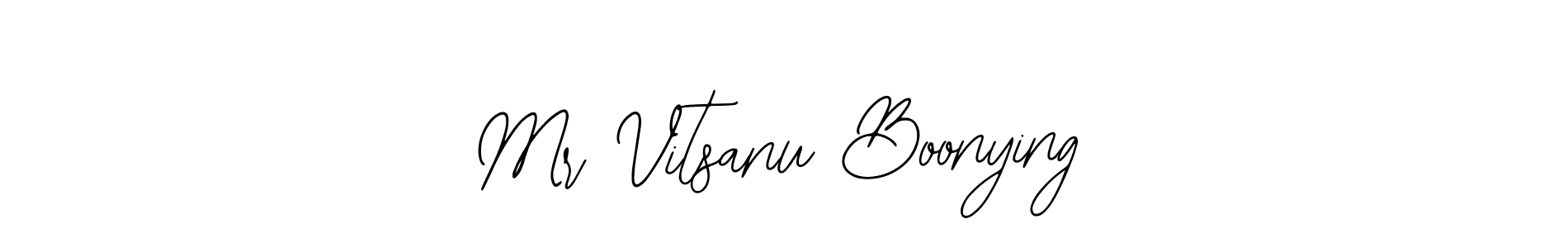 Mr Vitsanu Boonying stylish signature style. Best Handwritten Sign (Bearetta-2O07w) for my name. Handwritten Signature Collection Ideas for my name Mr Vitsanu Boonying. Mr Vitsanu Boonying signature style 12 images and pictures png