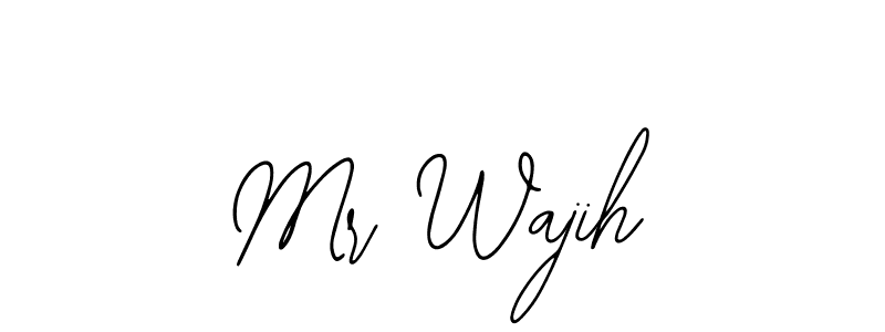 if you are searching for the best signature style for your name Mr Wajih. so please give up your signature search. here we have designed multiple signature styles  using Bearetta-2O07w. Mr Wajih signature style 12 images and pictures png