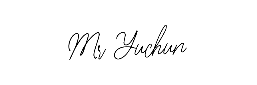 Create a beautiful signature design for name Mr Yuchun. With this signature (Bearetta-2O07w) fonts, you can make a handwritten signature for free. Mr Yuchun signature style 12 images and pictures png