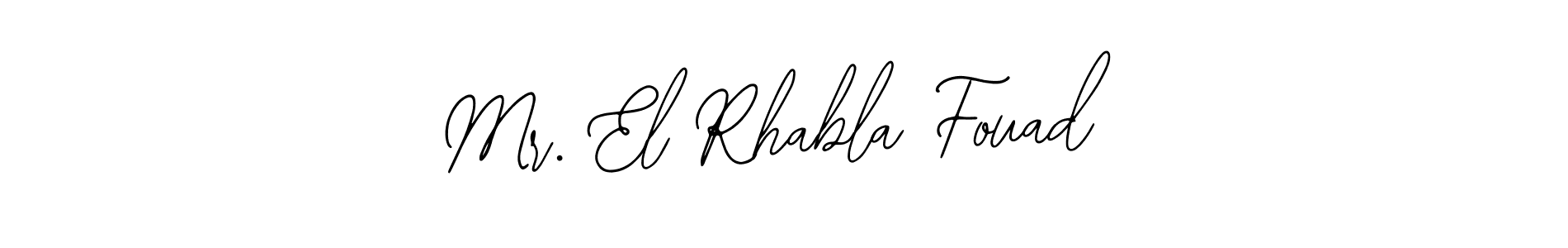 Design your own signature with our free online signature maker. With this signature software, you can create a handwritten (Bearetta-2O07w) signature for name Mr. El Rhabla Fouad. Mr. El Rhabla Fouad signature style 12 images and pictures png