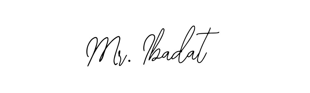 Use a signature maker to create a handwritten signature online. With this signature software, you can design (Bearetta-2O07w) your own signature for name Mr. Ibadat. Mr. Ibadat signature style 12 images and pictures png