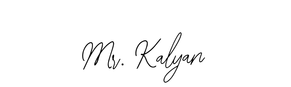 Use a signature maker to create a handwritten signature online. With this signature software, you can design (Bearetta-2O07w) your own signature for name Mr. Kalyan. Mr. Kalyan signature style 12 images and pictures png