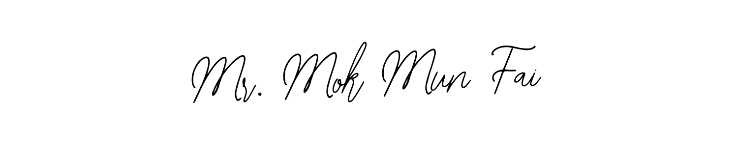 Use a signature maker to create a handwritten signature online. With this signature software, you can design (Bearetta-2O07w) your own signature for name Mr. Mok Mun Fai. Mr. Mok Mun Fai signature style 12 images and pictures png