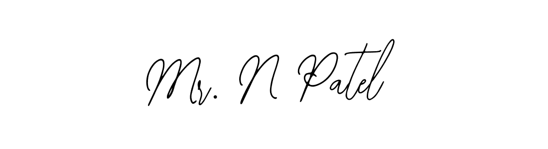 You should practise on your own different ways (Bearetta-2O07w) to write your name (Mr. N Patel) in signature. don't let someone else do it for you. Mr. N Patel signature style 12 images and pictures png