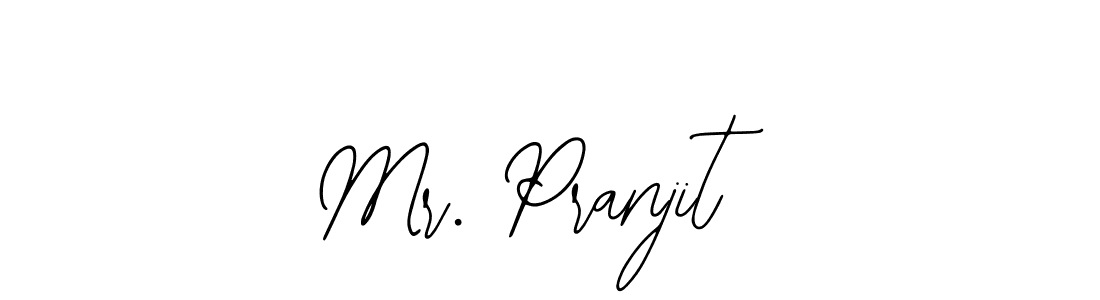 The best way (Bearetta-2O07w) to make a short signature is to pick only two or three words in your name. The name Mr. Pranjit include a total of six letters. For converting this name. Mr. Pranjit signature style 12 images and pictures png