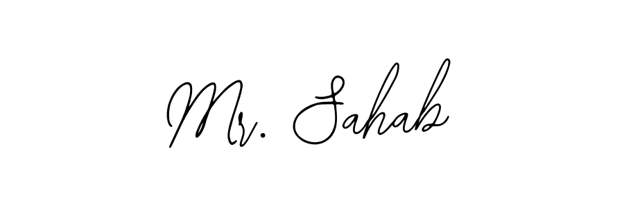 Design your own signature with our free online signature maker. With this signature software, you can create a handwritten (Bearetta-2O07w) signature for name Mr. Sahab. Mr. Sahab signature style 12 images and pictures png