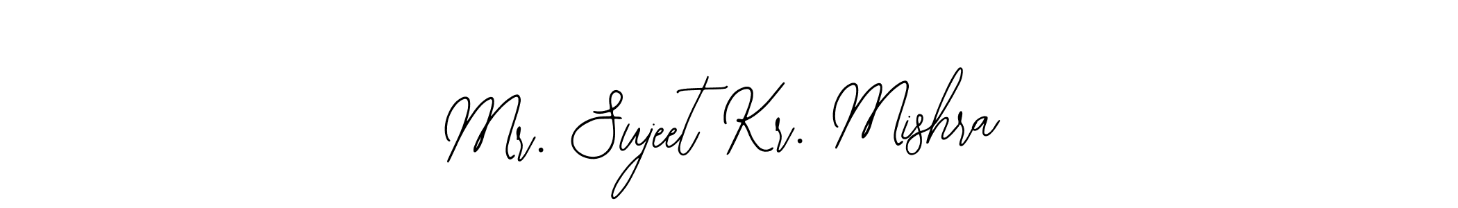 How to make Mr. Sujeet Kr. Mishra name signature. Use Bearetta-2O07w style for creating short signs online. This is the latest handwritten sign. Mr. Sujeet Kr. Mishra signature style 12 images and pictures png