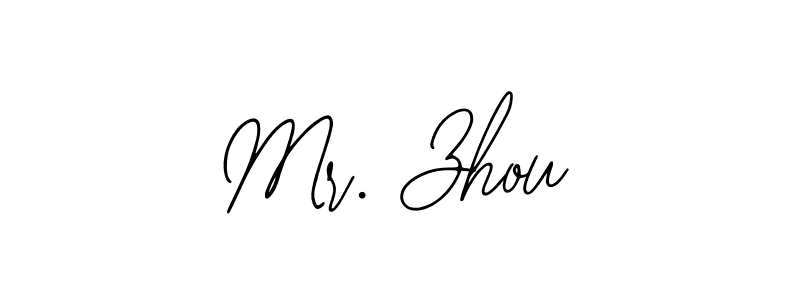 You should practise on your own different ways (Bearetta-2O07w) to write your name (Mr. Zhou) in signature. don't let someone else do it for you. Mr. Zhou signature style 12 images and pictures png