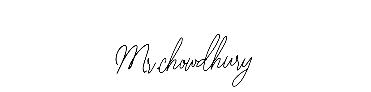 How to make Mr.chowdhury signature? Bearetta-2O07w is a professional autograph style. Create handwritten signature for Mr.chowdhury name. Mr.chowdhury signature style 12 images and pictures png
