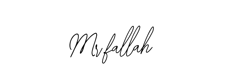 Use a signature maker to create a handwritten signature online. With this signature software, you can design (Bearetta-2O07w) your own signature for name Mr.fallah. Mr.fallah signature style 12 images and pictures png