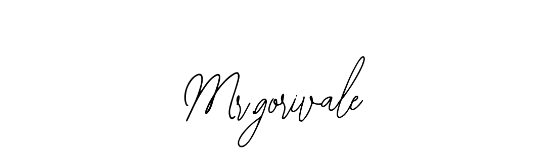 How to make Mr.gorivale name signature. Use Bearetta-2O07w style for creating short signs online. This is the latest handwritten sign. Mr.gorivale signature style 12 images and pictures png