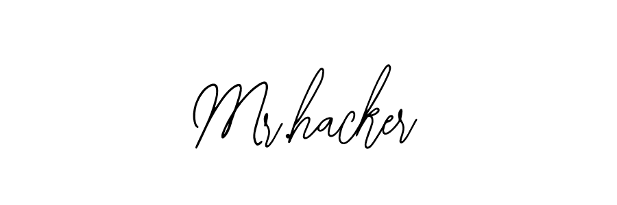 Make a beautiful signature design for name Mr.hacker. With this signature (Bearetta-2O07w) style, you can create a handwritten signature for free. Mr.hacker signature style 12 images and pictures png