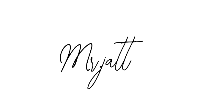 Use a signature maker to create a handwritten signature online. With this signature software, you can design (Bearetta-2O07w) your own signature for name Mr.jatt. Mr.jatt signature style 12 images and pictures png