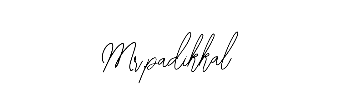 The best way (Bearetta-2O07w) to make a short signature is to pick only two or three words in your name. The name Mr.padikkal include a total of six letters. For converting this name. Mr.padikkal signature style 12 images and pictures png