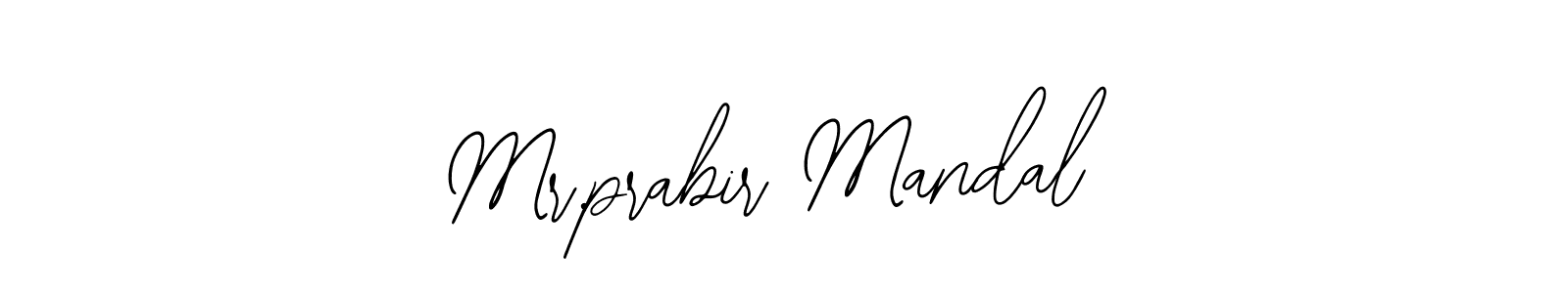 Mr.prabir Mandal stylish signature style. Best Handwritten Sign (Bearetta-2O07w) for my name. Handwritten Signature Collection Ideas for my name Mr.prabir Mandal. Mr.prabir Mandal signature style 12 images and pictures png