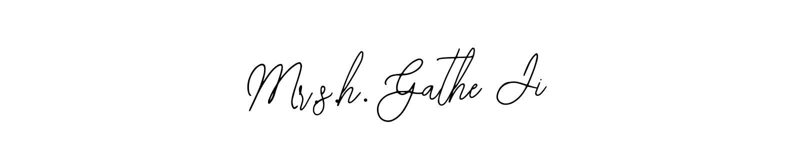 Once you've used our free online signature maker to create your best signature Bearetta-2O07w style, it's time to enjoy all of the benefits that Mr.s.h. Gathe Ji name signing documents. Mr.s.h. Gathe Ji signature style 12 images and pictures png